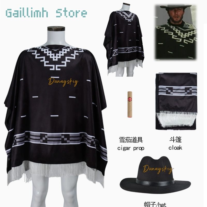 Free Cosplay Prop Patterns - Kostium filmowy Clint Eastwood Poncho Kowbojski