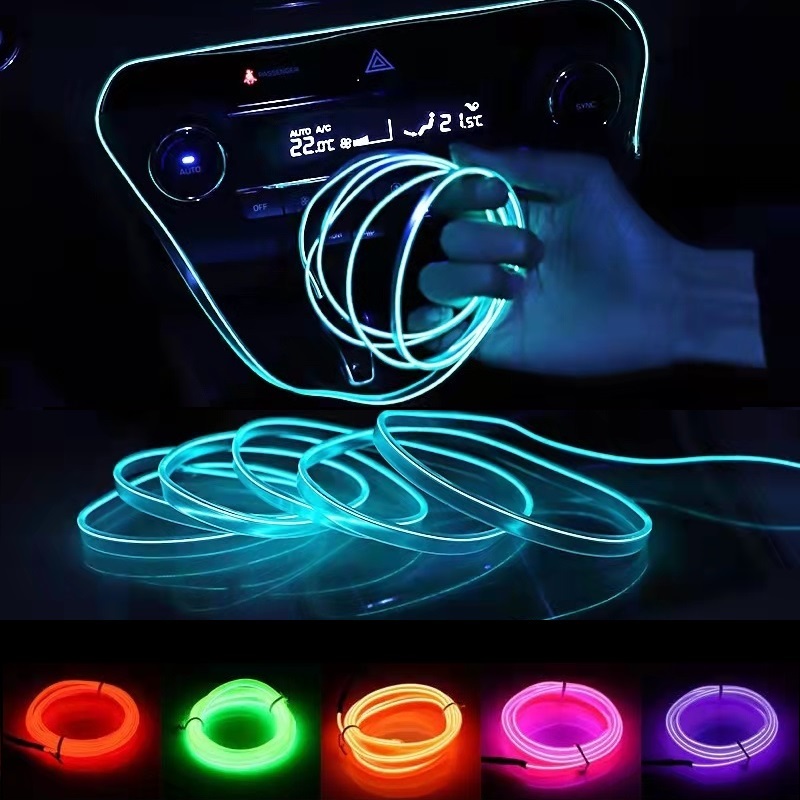 Led El Wire - 10m/3m/5m Neonowe LED-owe Paski Oświetleniowe do