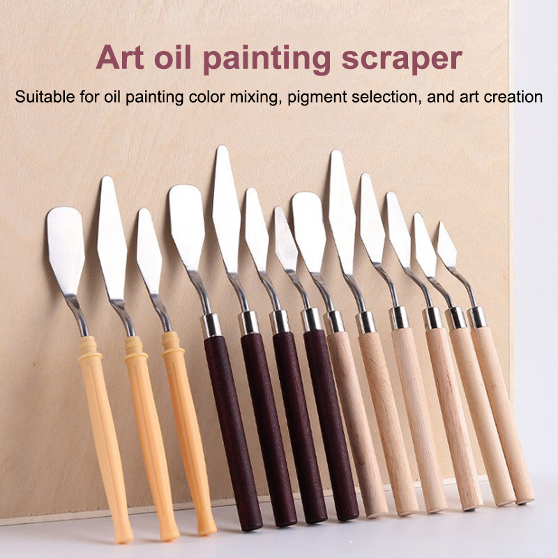Craft Knife Set - 【Happy】7 sztuk/zestaw Noże do malowania olejnego