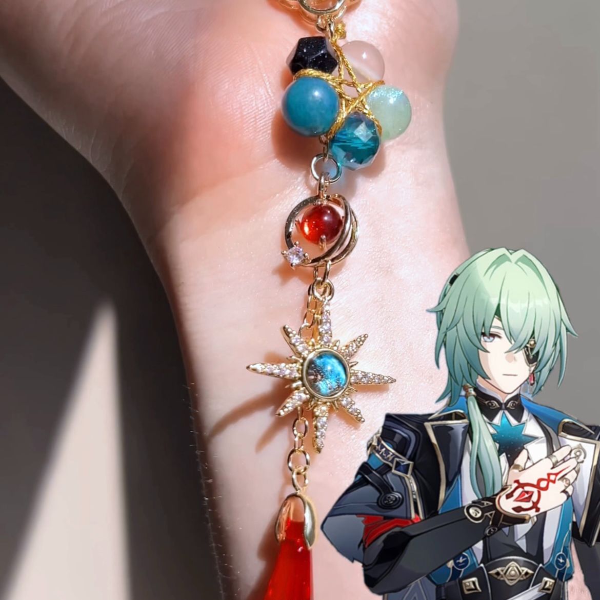 Anaxa Cosplay Prop - Breloczek do kluczy z motywem gry