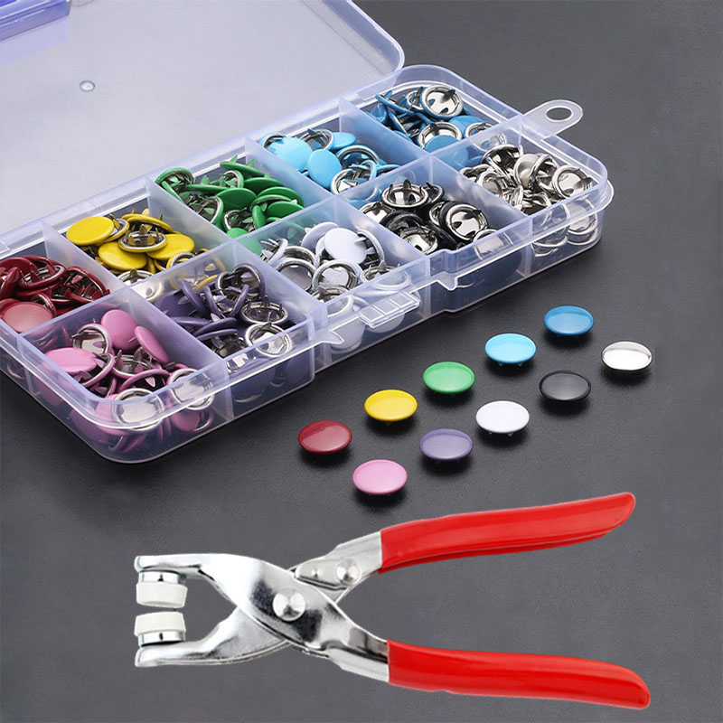 Snap Fastener Set - 50/100 Metalowy zatrzask z zatrzaskiem z