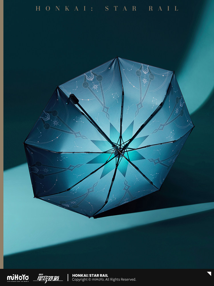 Anaxa Cosplay Prop - Oryginalny składany parasol MiHoYo Honkai Star