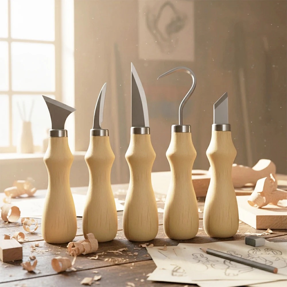 Zestaw 5 narzędzi do rzeźbieni – Craft Knife Set recenzja i cena