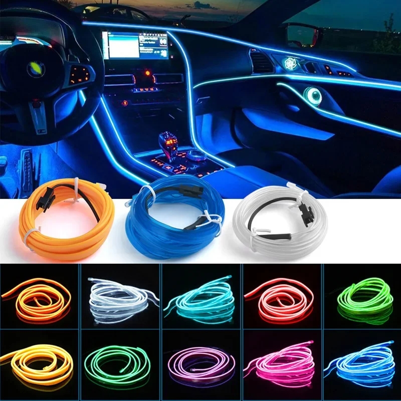 1M/3M/5M wnętrze samochodu lam – Led El Wire recenzja i cena