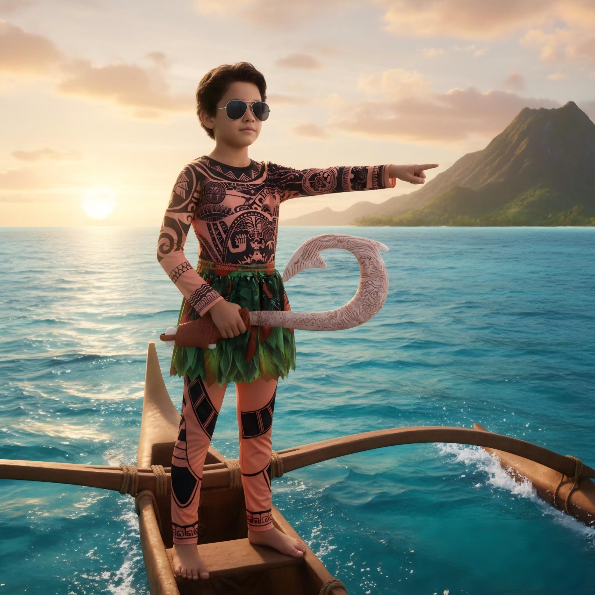 Letni strój Moana Maui dla chł – Free Cosplay Prop Patterns recenzja i cena