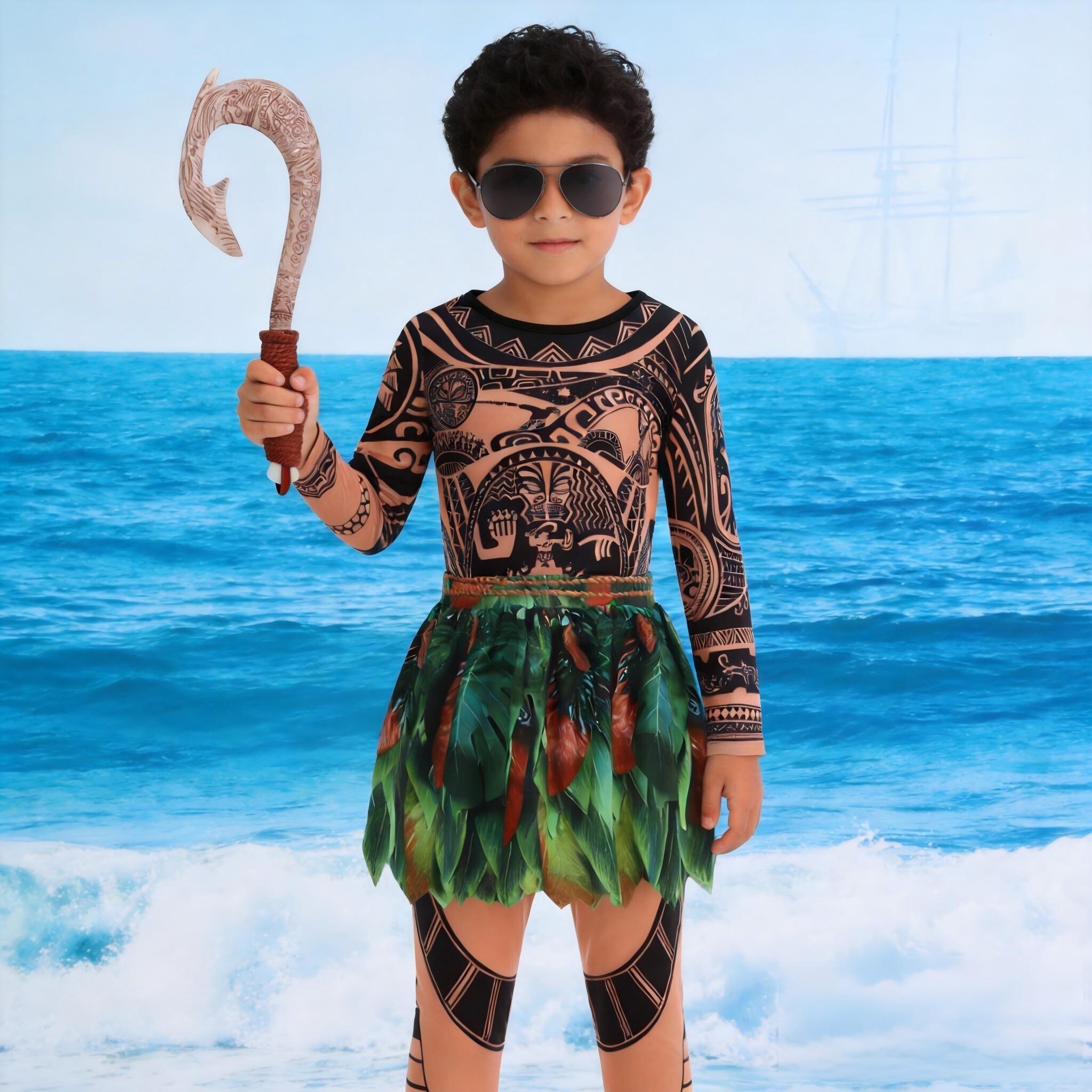 Letni strój Moana Maui dla chł – Free Cosplay Prop Patterns recenzja i cena