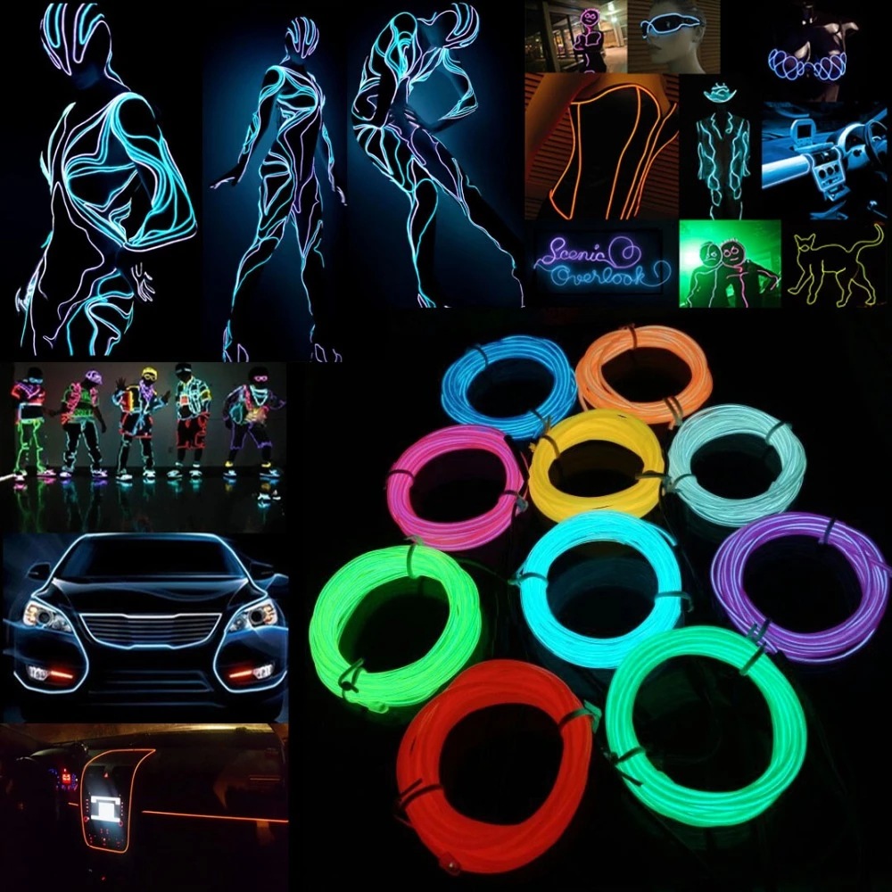 10m/5m/3m/1m 3V Bateria 5V USB – Led El Wire recenzja i cena